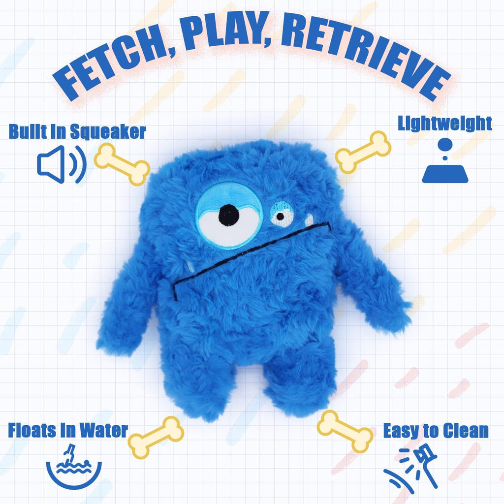 Plush Squeaky Dog Toy, Crinkle Stuffed Dog Toy Keep Them Busy Tug of War Dog Chew Toy for Small Medium Large Dogs